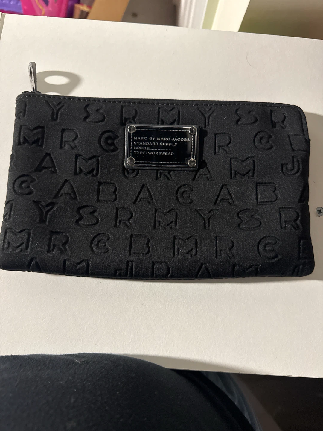 Marc by Marc Jacobs Black Monogram Pouch