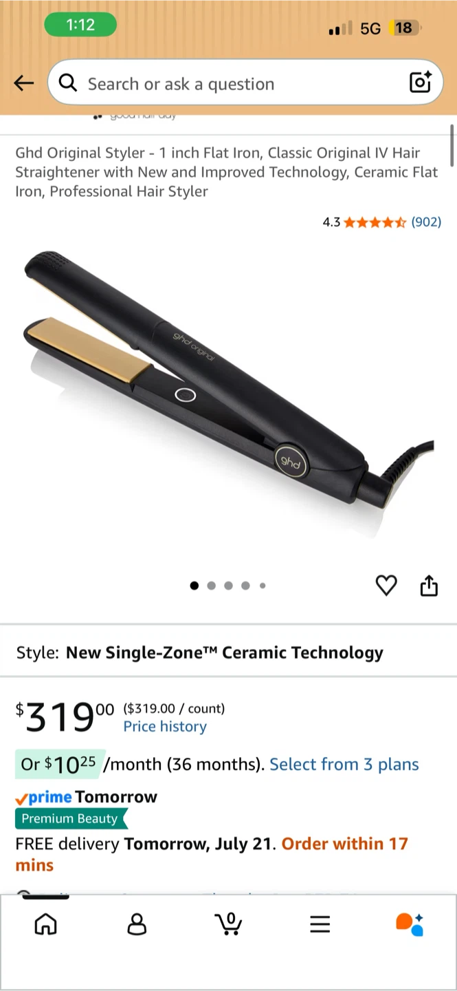 Ghd Original Styler 1-inch Flat Iron - photo 2