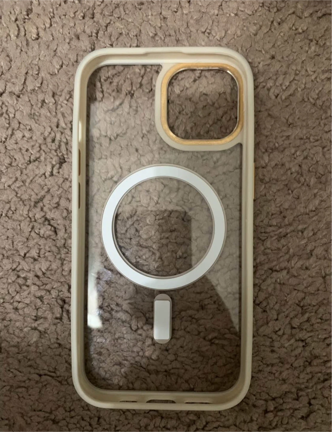 iPhone 14 Clear MagSafe Case with Gold Accent - photo 2