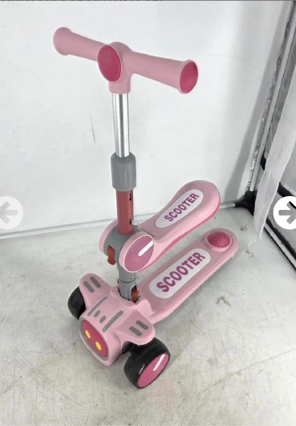 Keamaidy 2-in-1 Kids Scooter - Light Pink