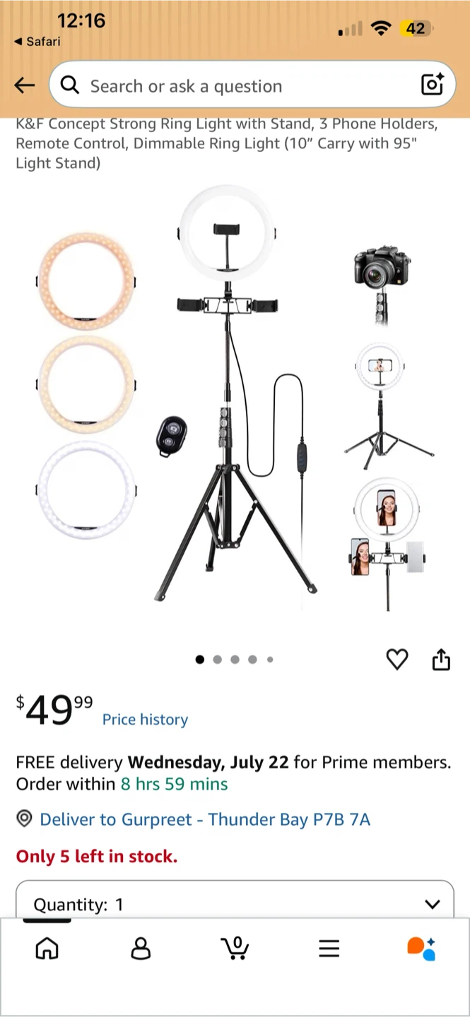 K&F Concept LED Ring Light Kit - photo 3
