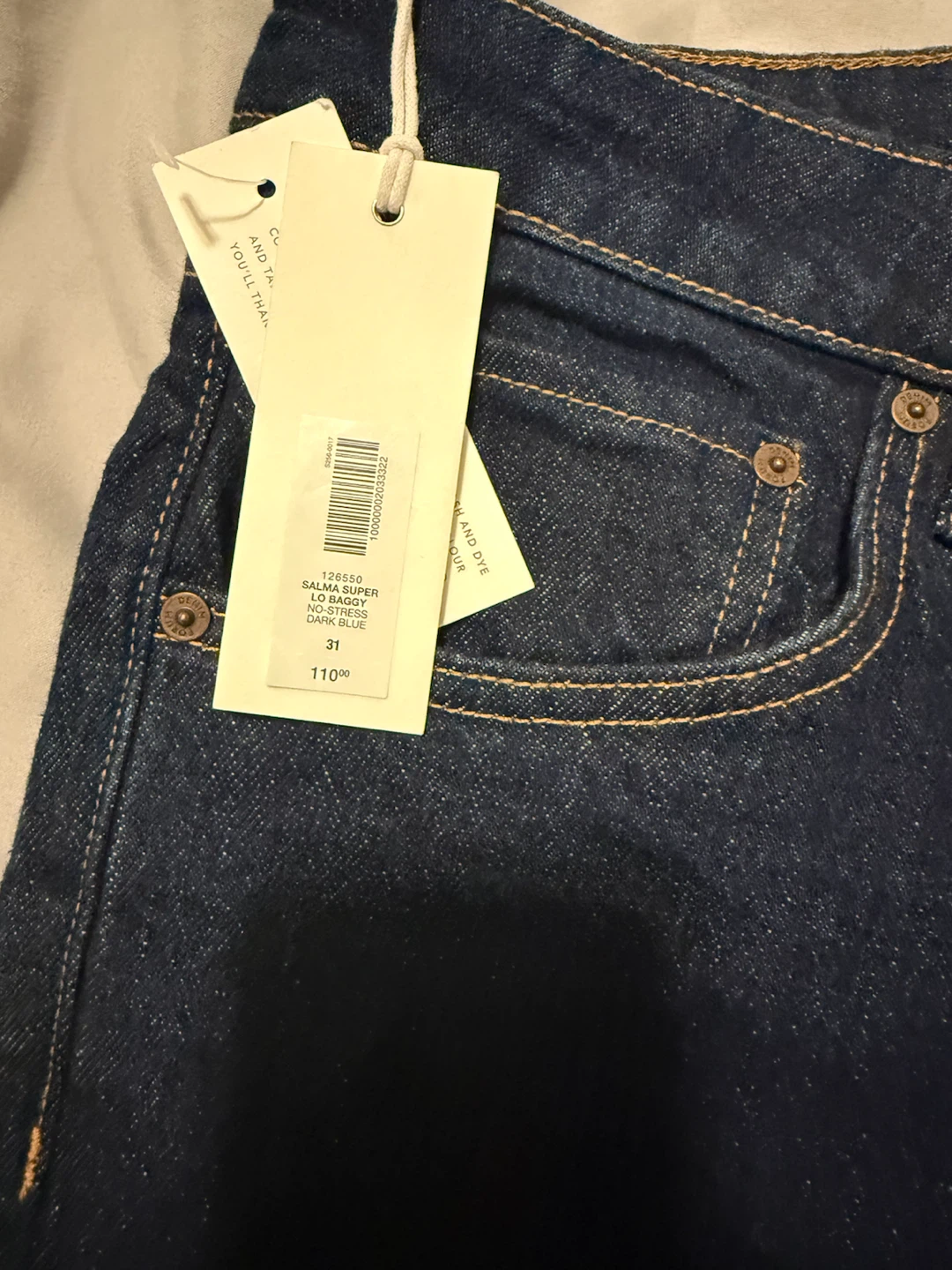 DENIM FORUM Salma Super Lo-Rise Baggy Jeans 31W - photo 2