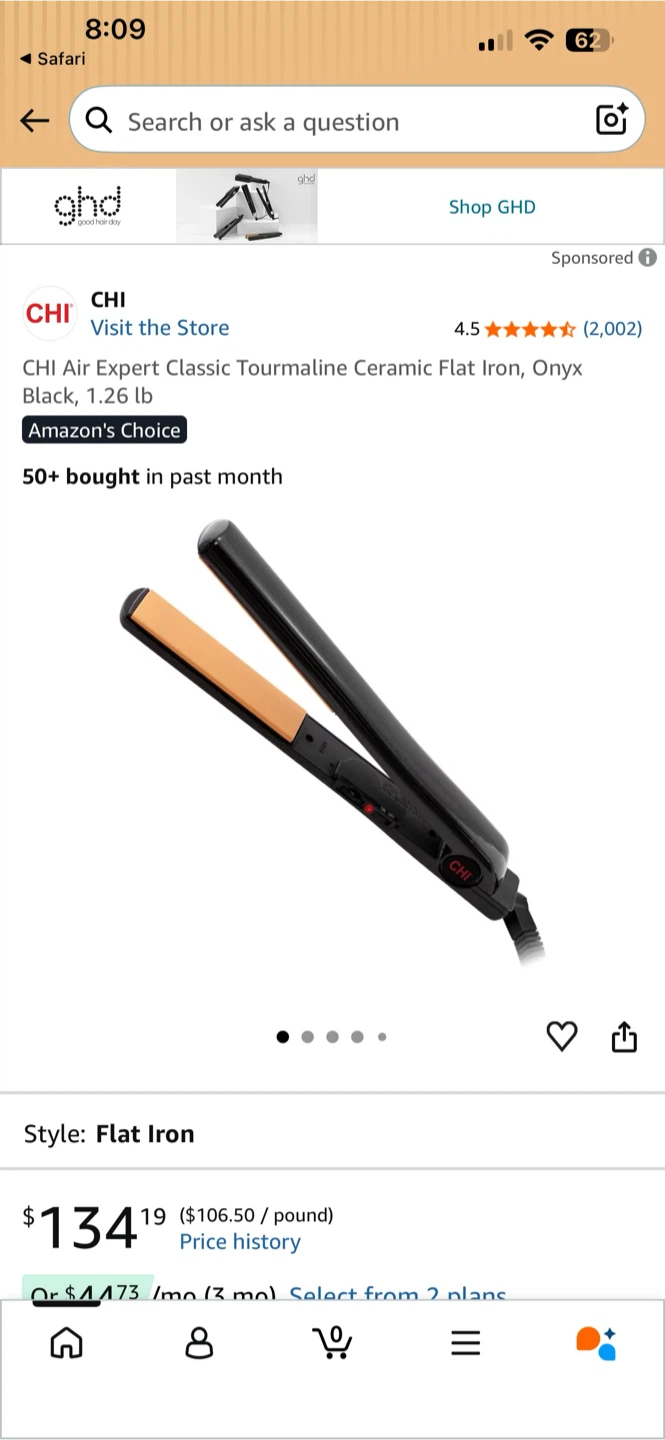CHI Tourmaline Ceramic Series Extended Hair Styling Iron - photo 3