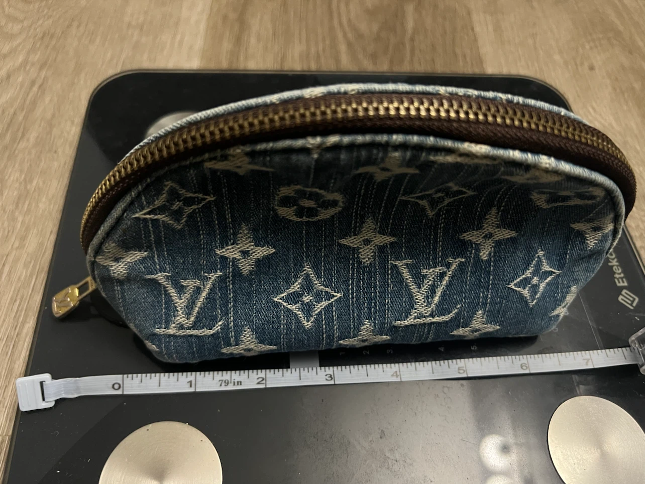 Louis Vuitton Denim Monogram Pouch - photo 3