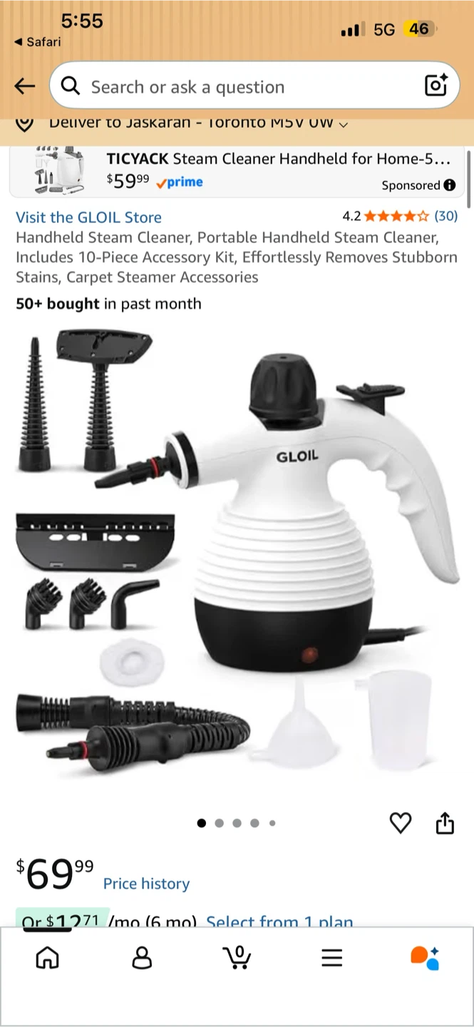 Kiona Handheld Steam Cleaner with Accessories - photo 3