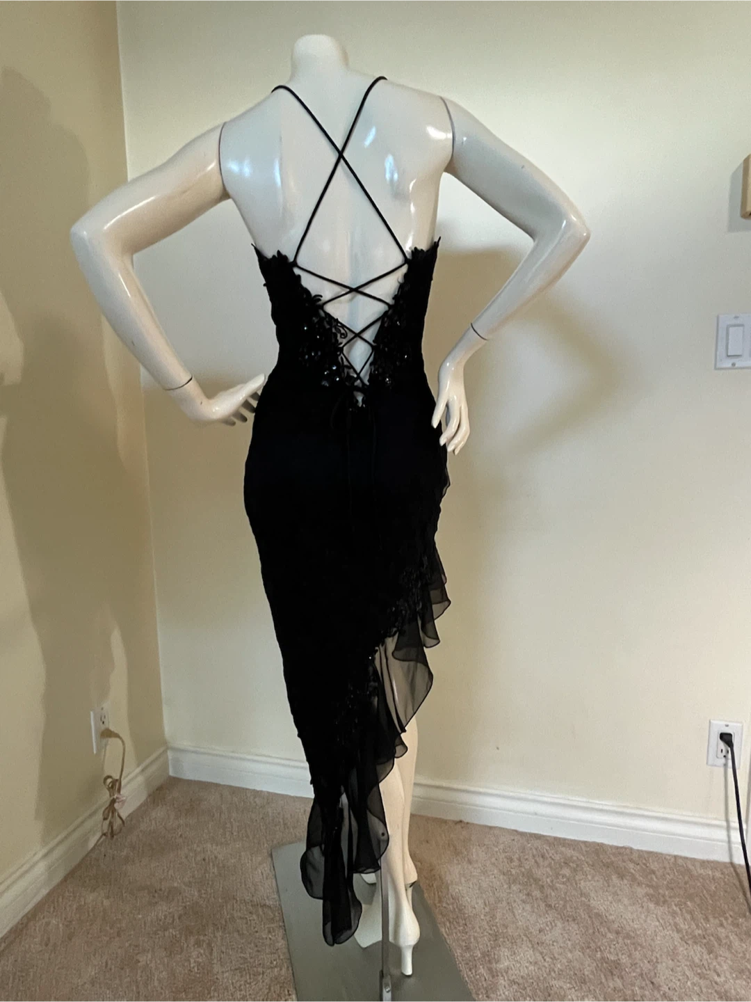 Catwalk Collection Black Lace Dress One Size Adjustable - photo 2