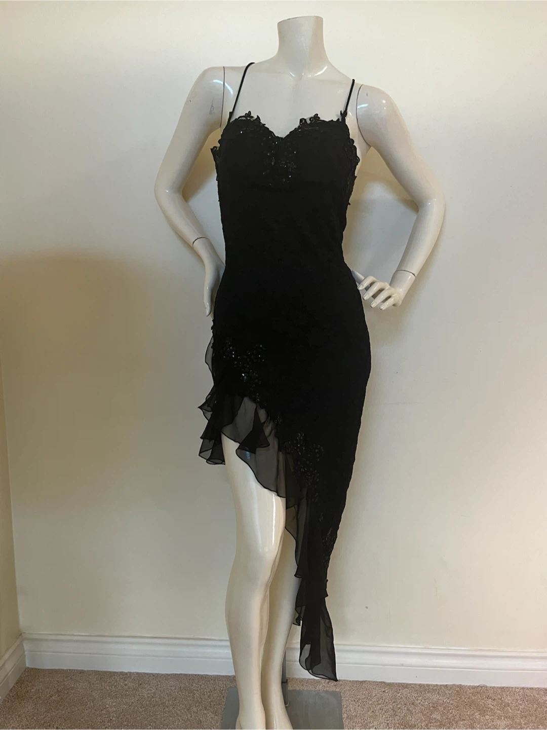 Catwalk Collection Black Lace Dress One Size Adjustable - photo 4
