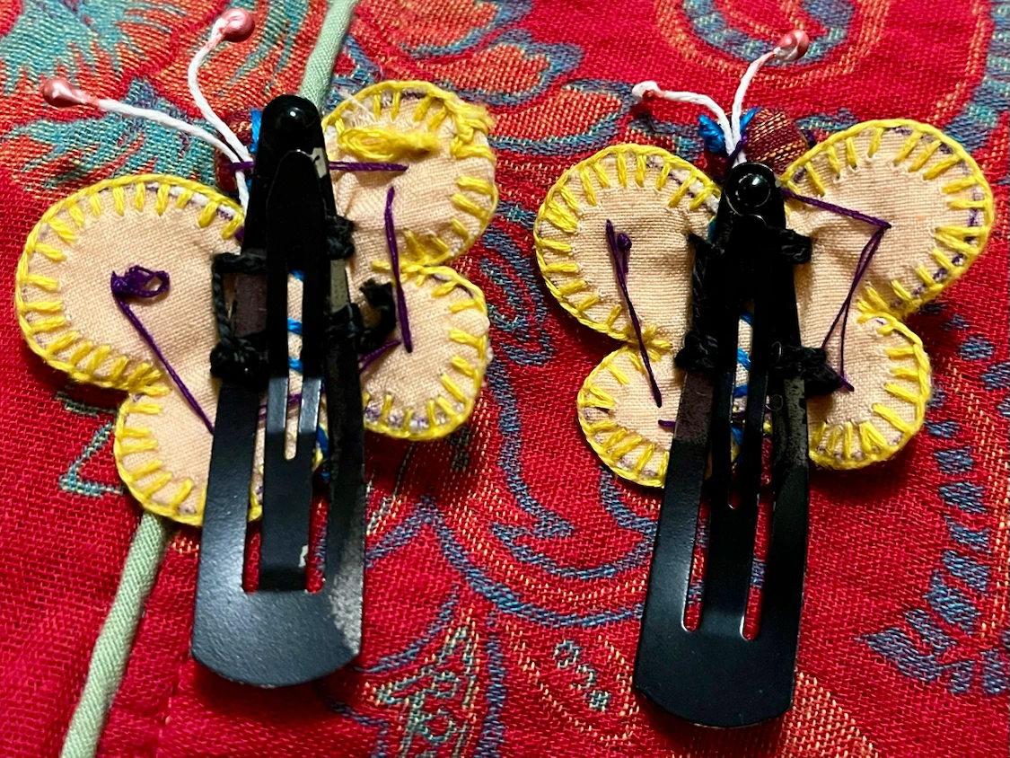 🦋 RARE Handmade Butterfly Hair Clips - photo 5