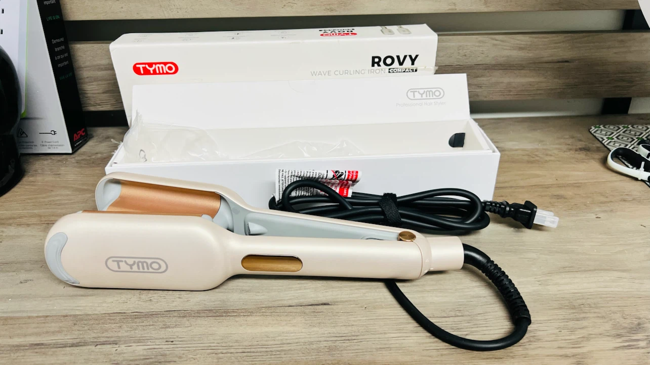 TYMO ROVY Wave Curling Iron Compact - Elegant Gold