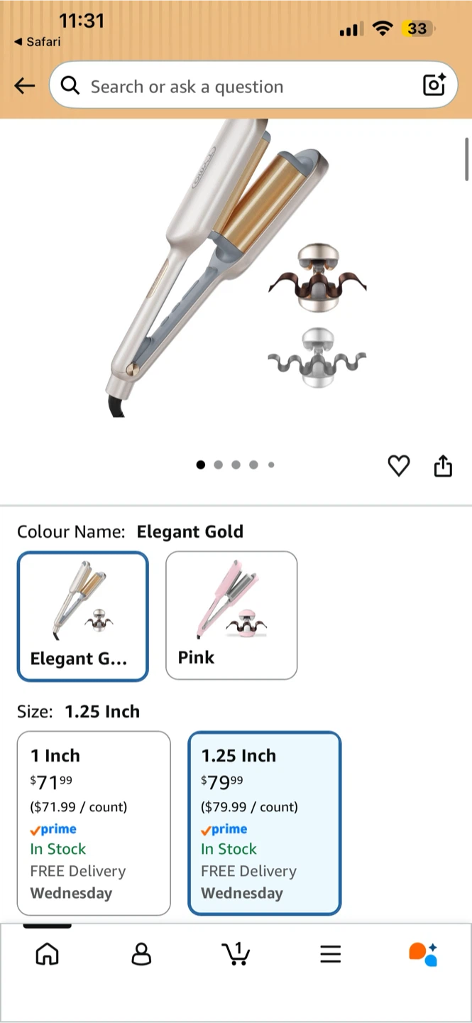 TYMO ROVY Wave Curling Iron Compact - Elegant Gold - photo 4