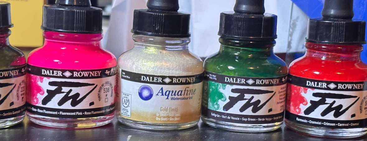 Daler Rowney mixed lot of acrylic and watercolour ink lot of 10 - photo 4
