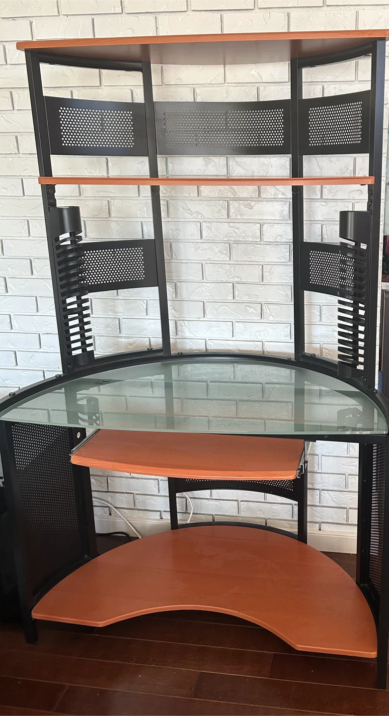 Computer Desk with Shelves - photo 3