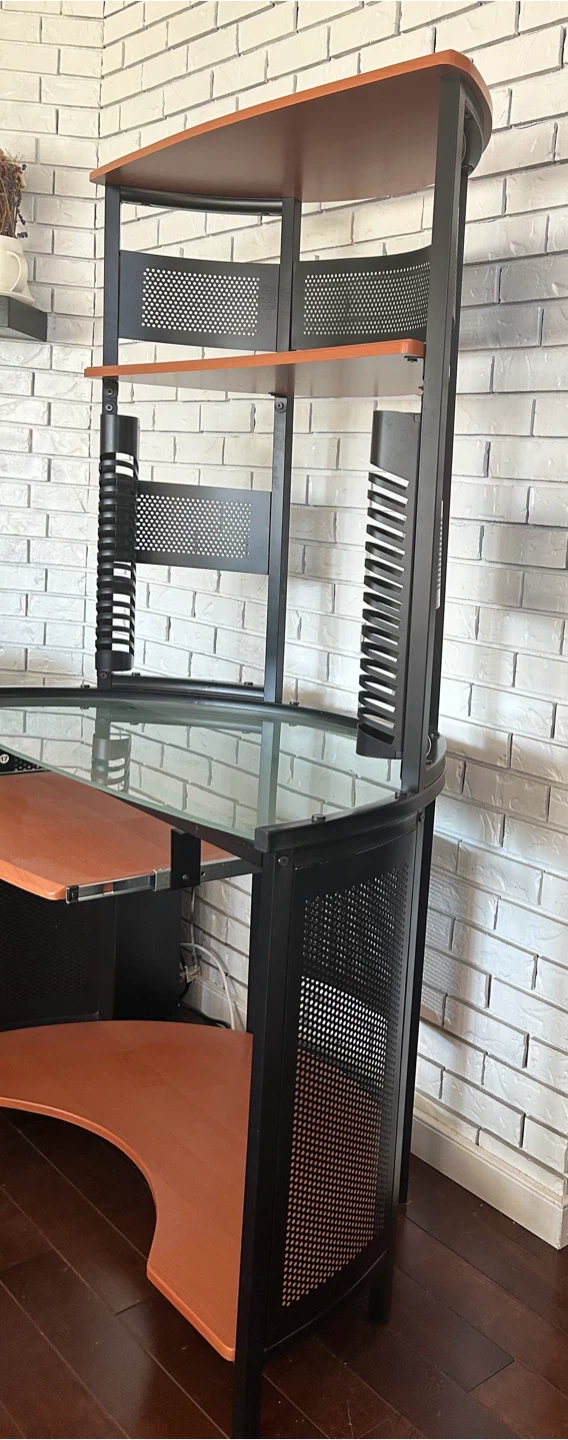 Computer Desk with Shelves - photo 4