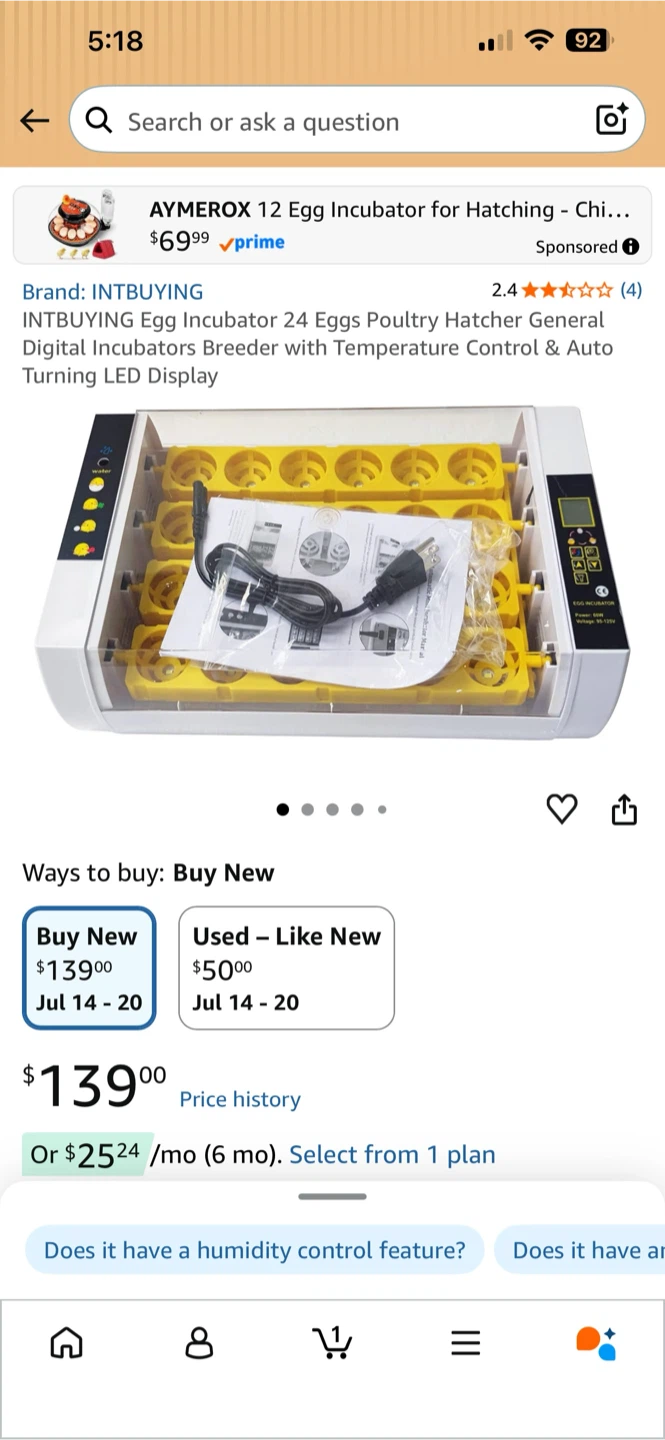 INTBUYING Egg Incubator - photo 3