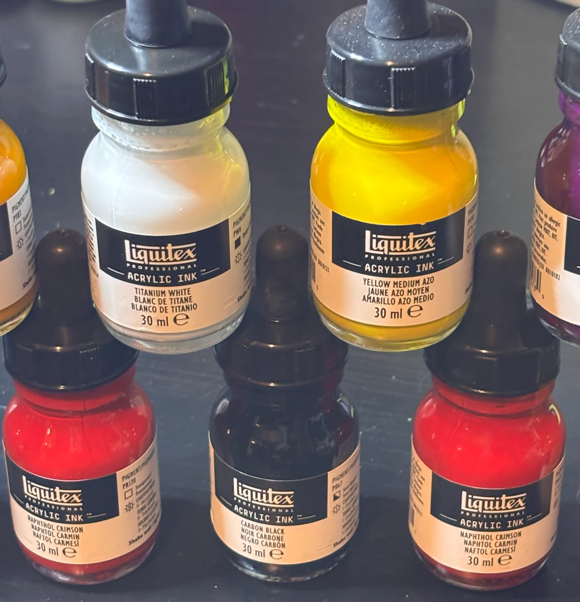Liquitex Professional Acrylic inks 1oz bottles lot of 18 - photo 4