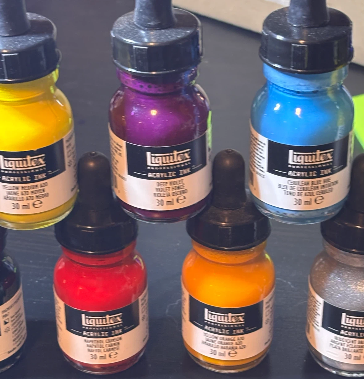 Liquitex Professional Acrylic inks 1oz bottles lot of 18 - photo 5