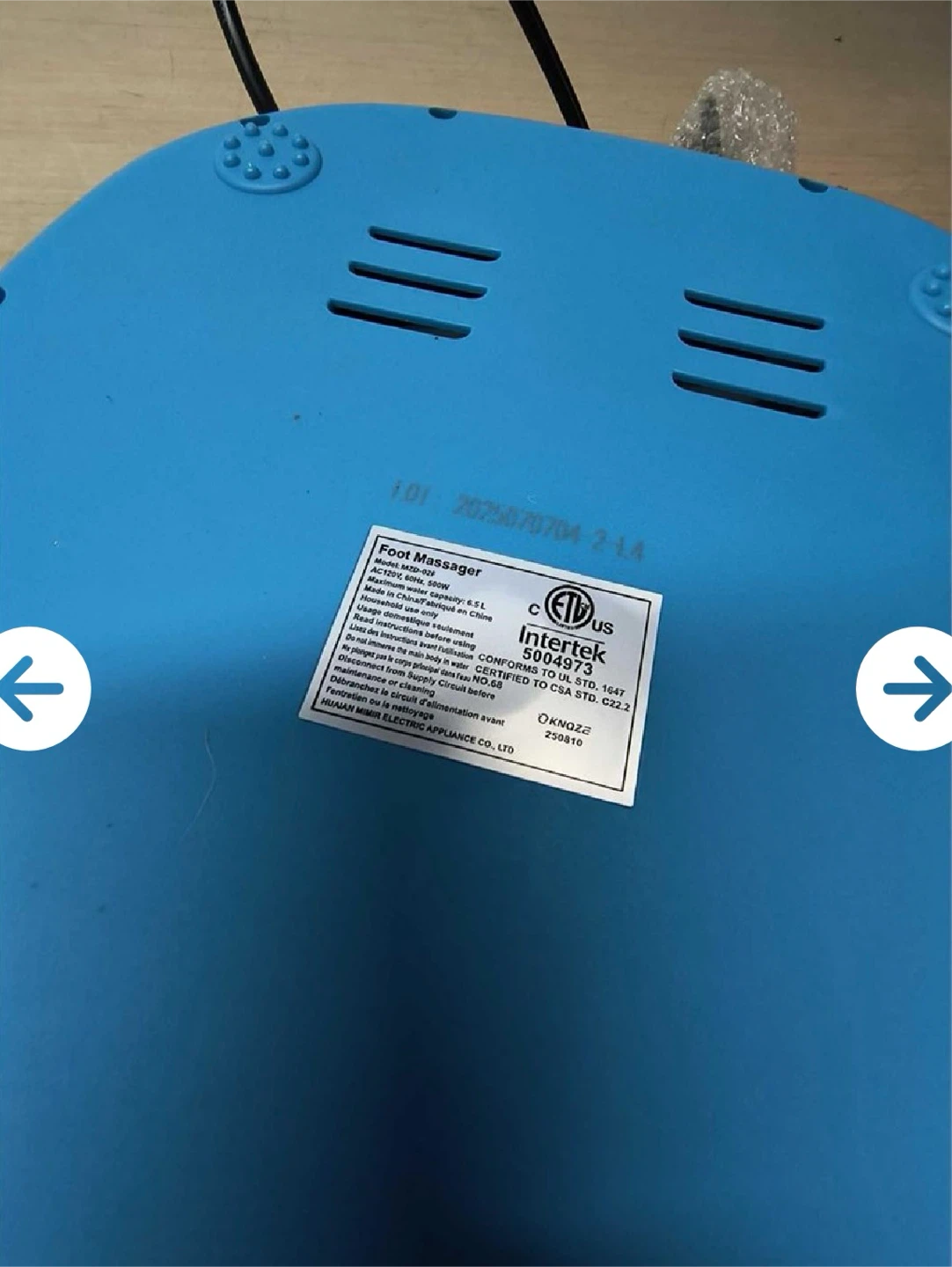Knoze Foot Spa Massager - photo 5