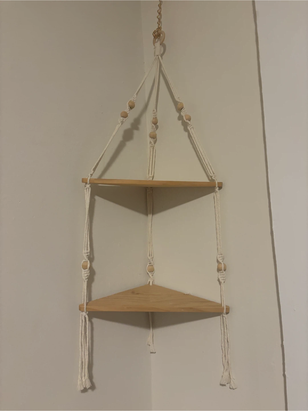 Macrame Corner Shelf