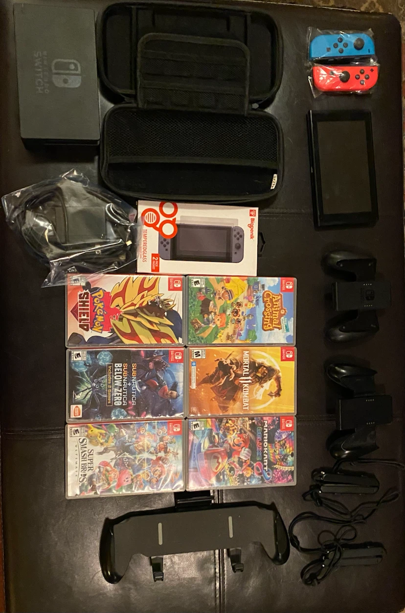 Nintendo switch 6 Game and accessories Bundle