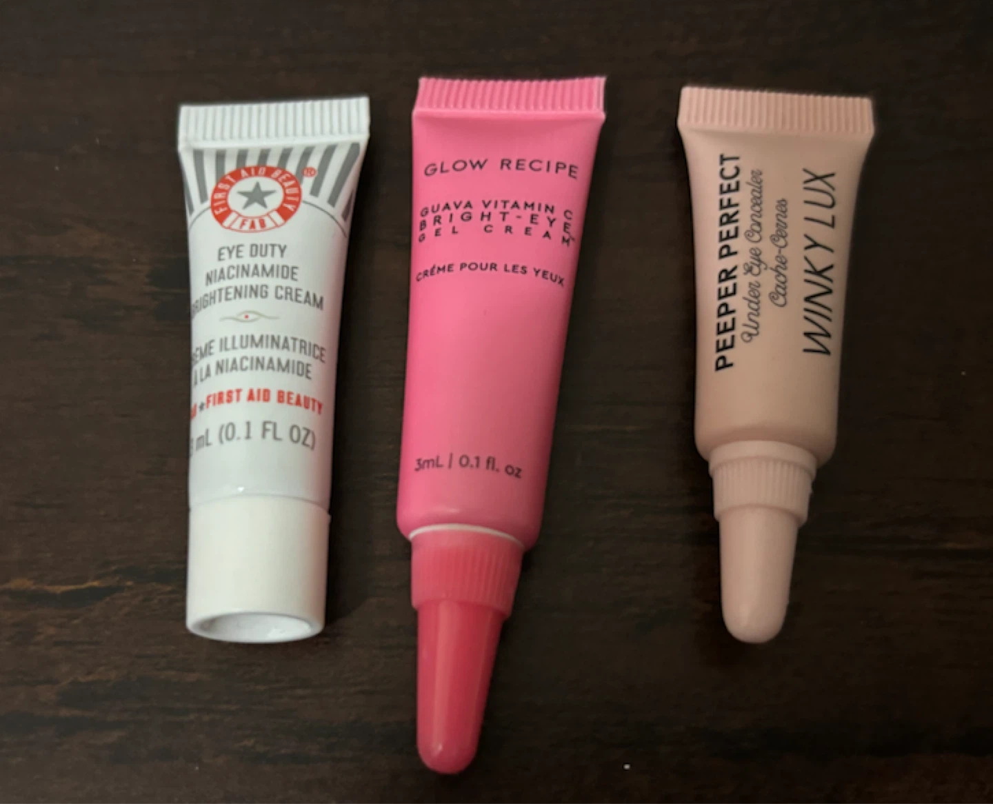 NEW-3pcs-First Aid Beauty, Glow Recipe, Winky Lux