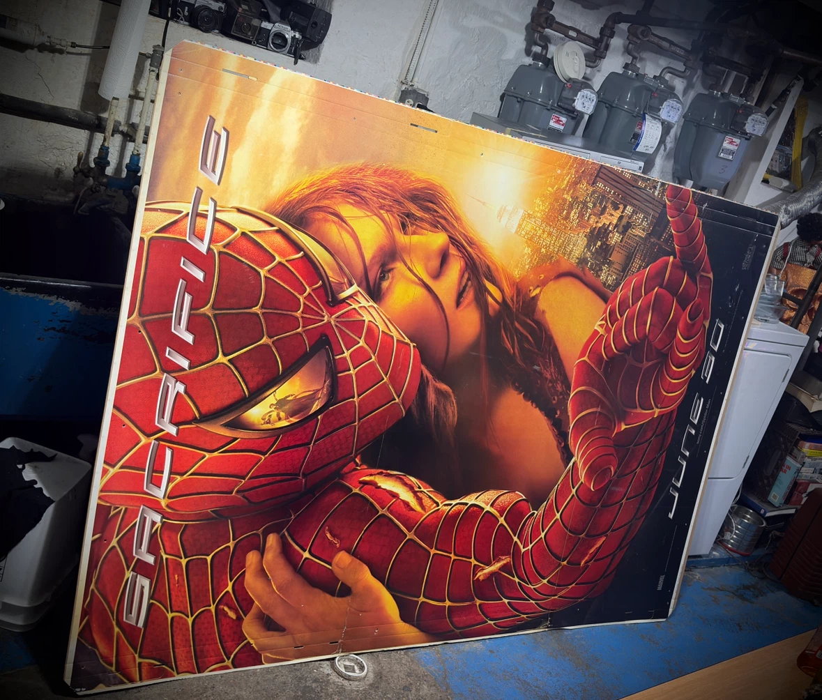 Vintage 2004 Spider-Man 2 Massive 6.5ft Wall Display