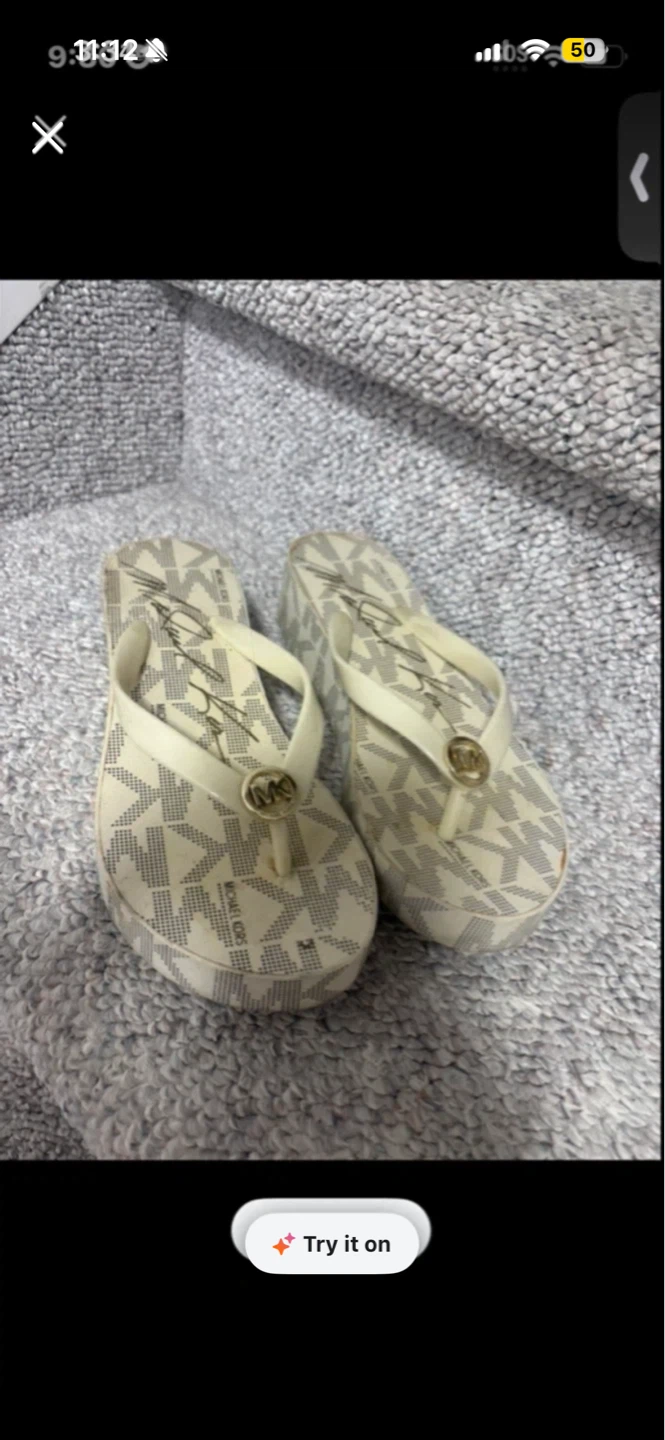 Michael Kors Wedge Flip Flops