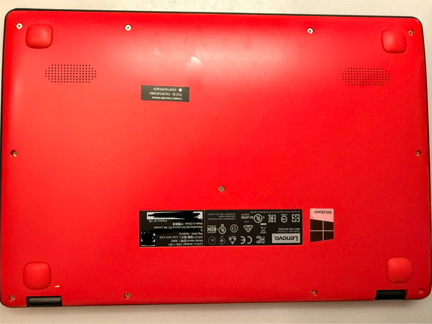 Lenovo Ideapad 100S Laptop - Red - photo 3