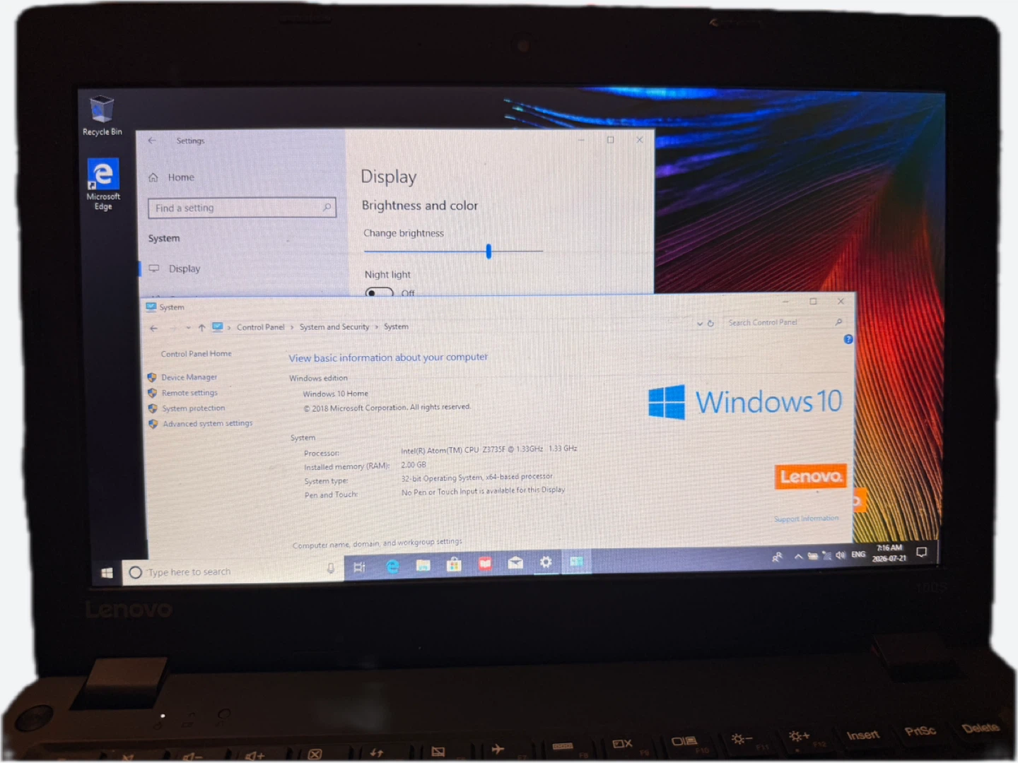 Lenovo Ideapad 100S Laptop - Red - photo 4