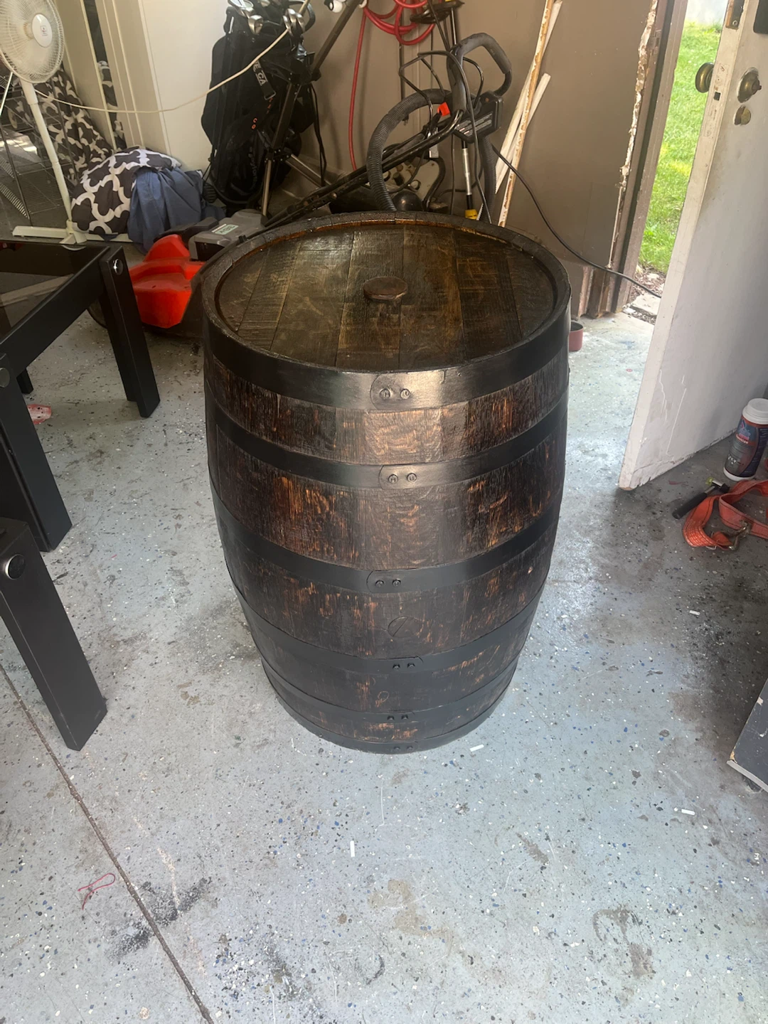 Refinished oak Wooden Barrel - photo 2