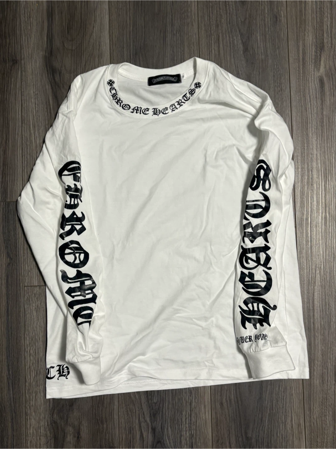 White Chrome Hearts Long Sleeve T-Shirt - photo 2