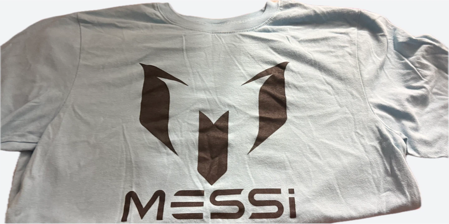 Light Blue Messi Graphic T-Shirt - photo 2