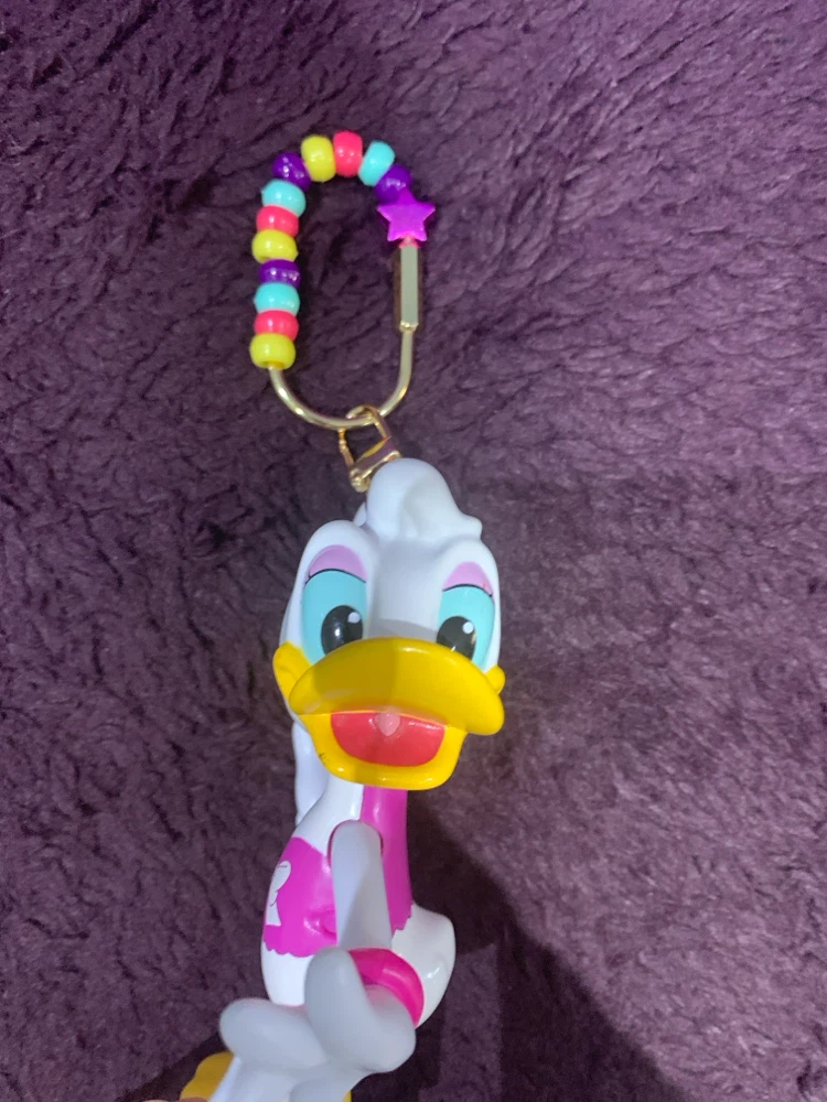 Daisy Duck Keychain with Beaded Strap - photo 2