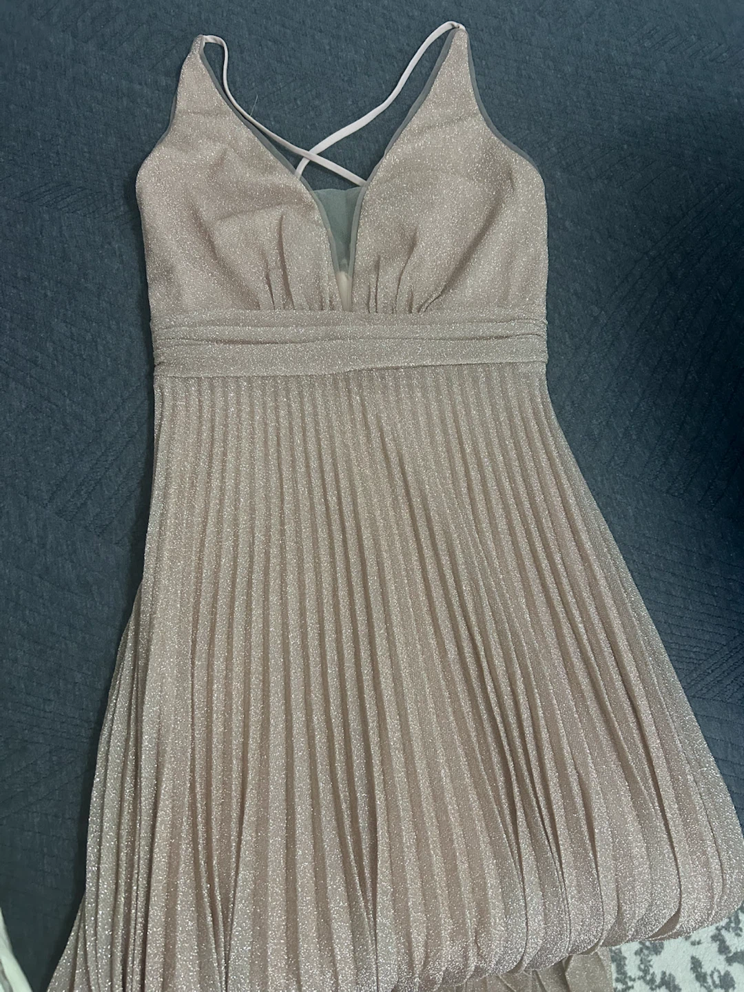 Women's Sparkly Pleated Maxi Dress - photo 5
