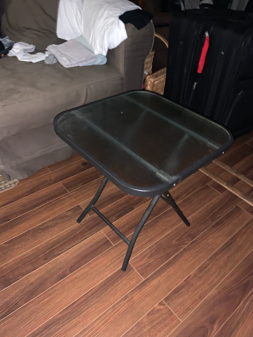 Folding glass Tray Table