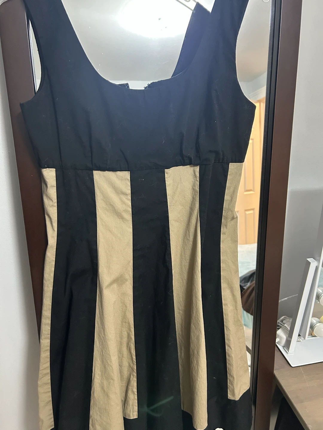ZARA Wide Leg Cream Pants and a dress - photo 2
