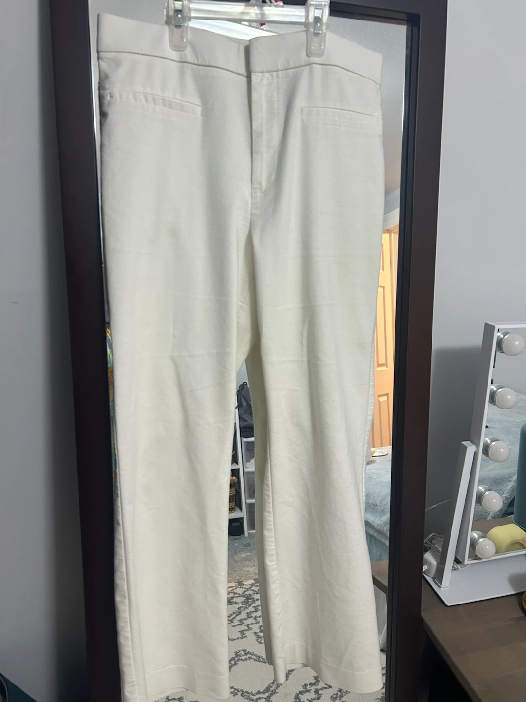ZARA Wide Leg Cream Pants and a dress - photo 5