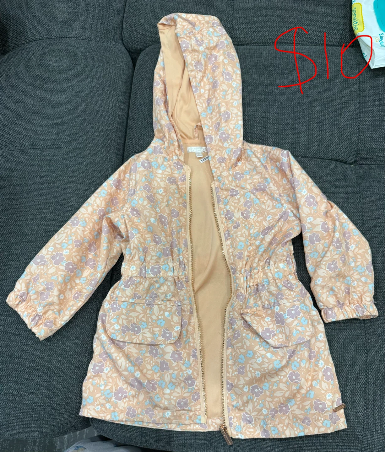 Girls' Floral Print Jacket