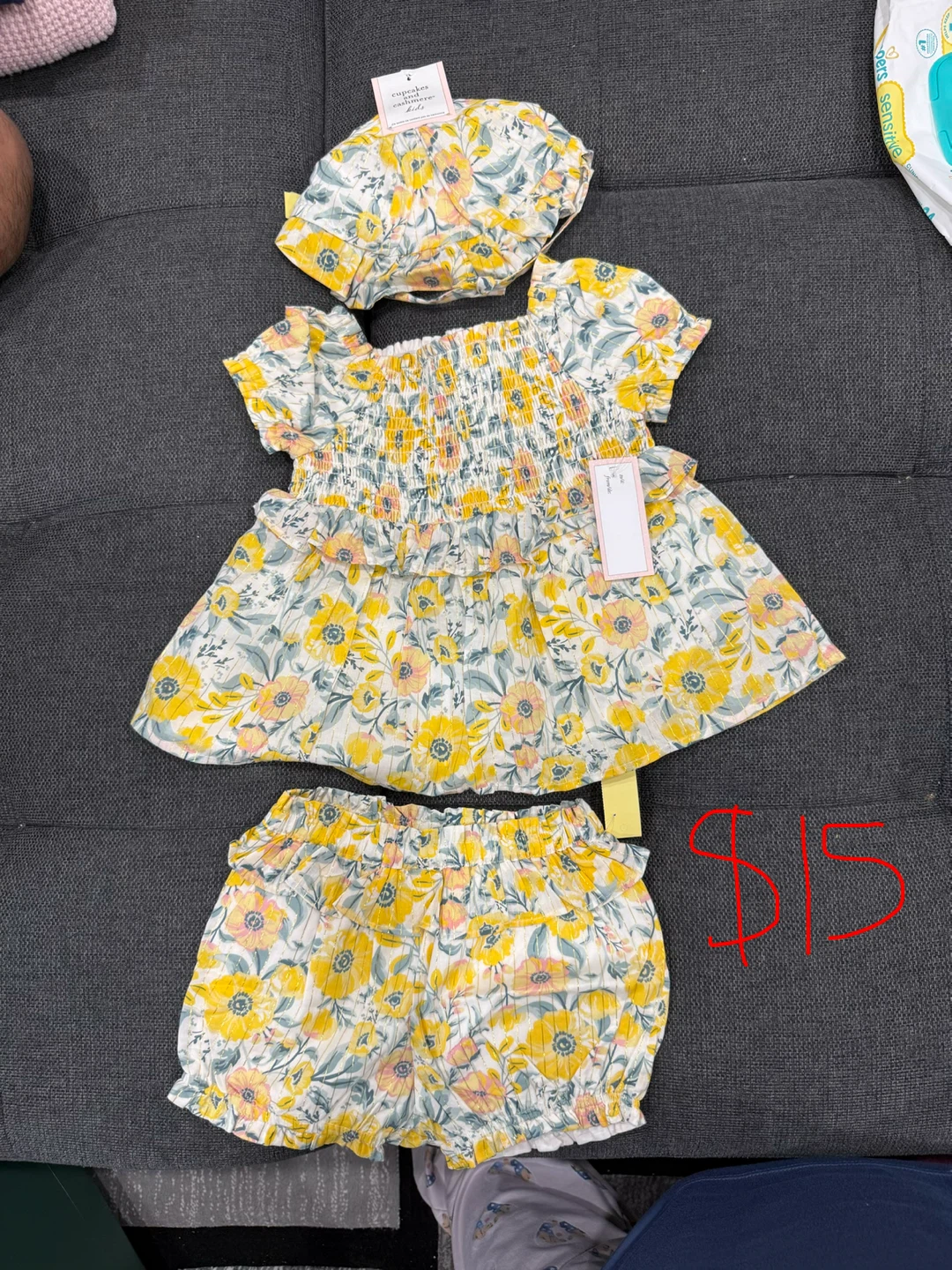 Kids Floral Dress and Shorts Set