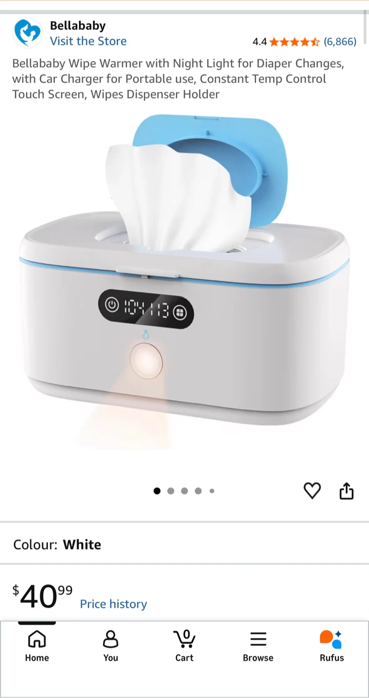 Bellababy Wipe Warmer with Night Light - photo 4