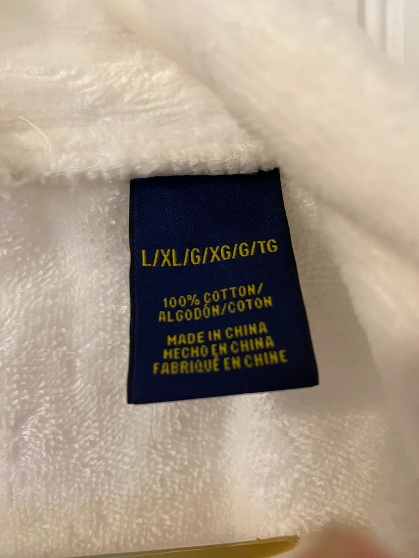 Ralph Lauren Men’s White Terry Housecoat - photo 4
