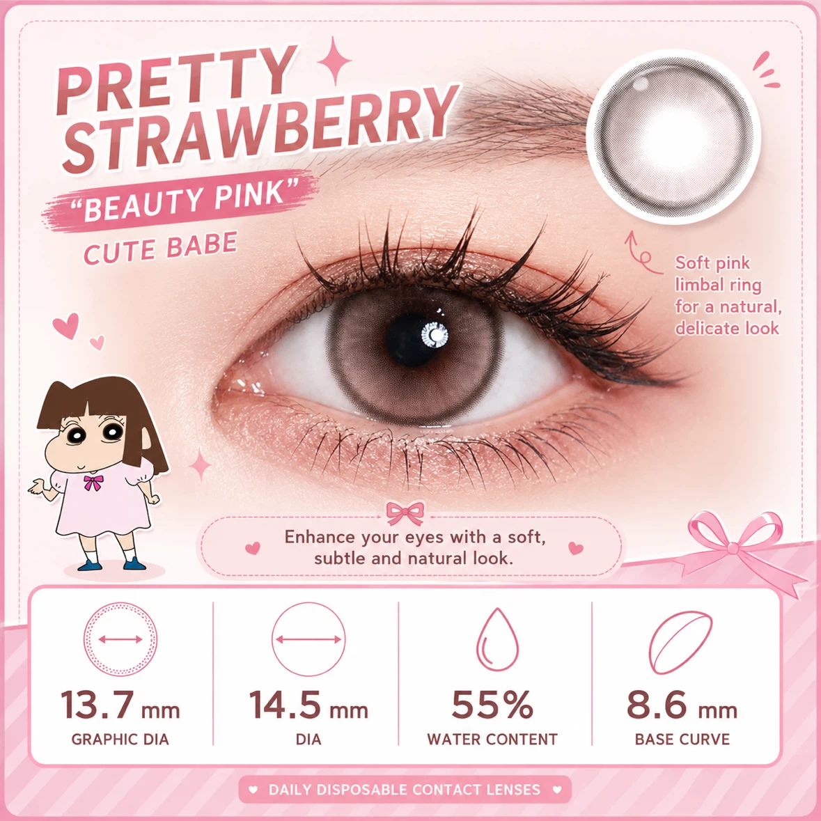 Moody Iris Color 55 Daily Contact Lenses