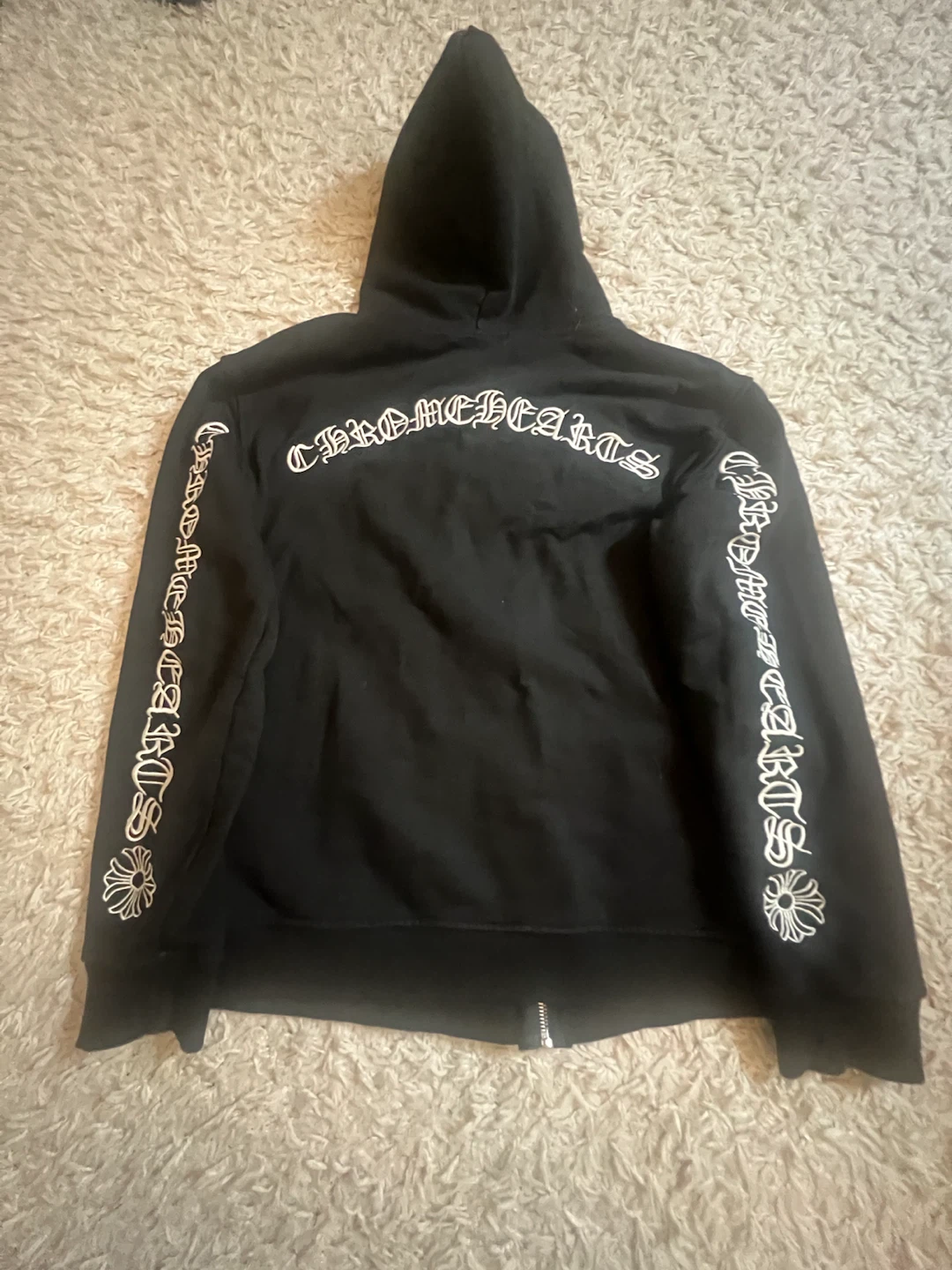 Chrome Hearts Black Zip-Up Hoodie