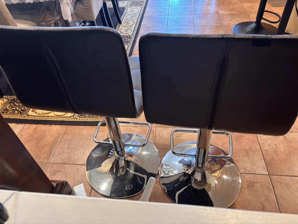 Set of 2 Adjustable Bar Stools - photo 3