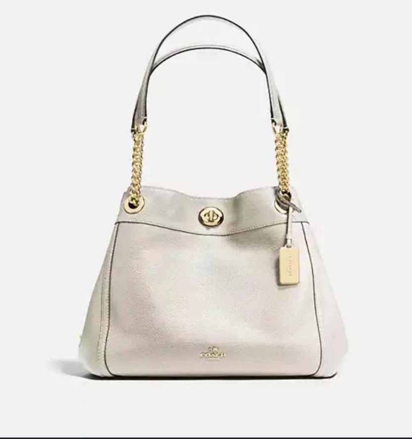 👜 Authentic Coach Turnlock Edie Shoulder Bag 👜