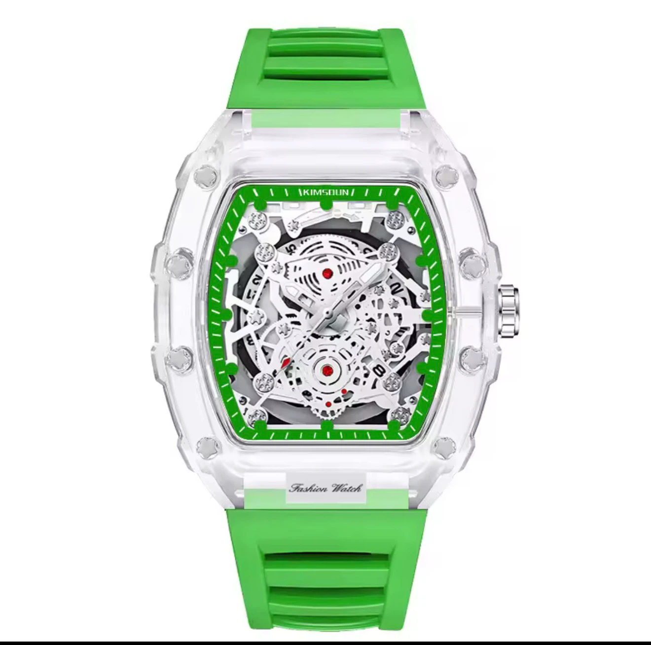 KIMSOUN Fashion Skeleton Watch - Green