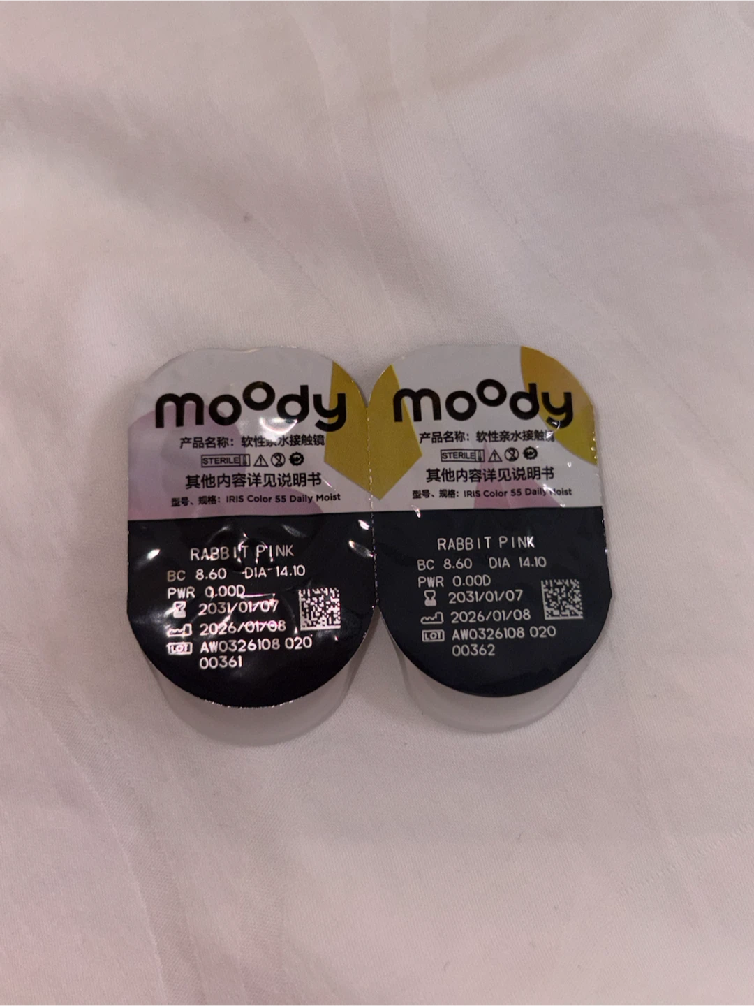 Moody Rabbit Pink Daily Contact Lenses