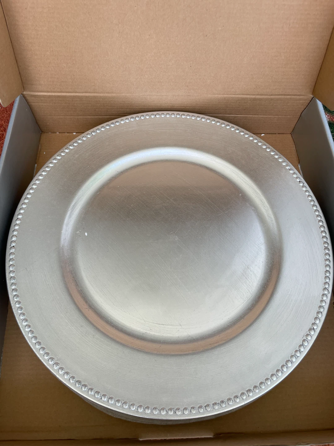12 Silver Formal Charger Plates - NEW - photo 4
