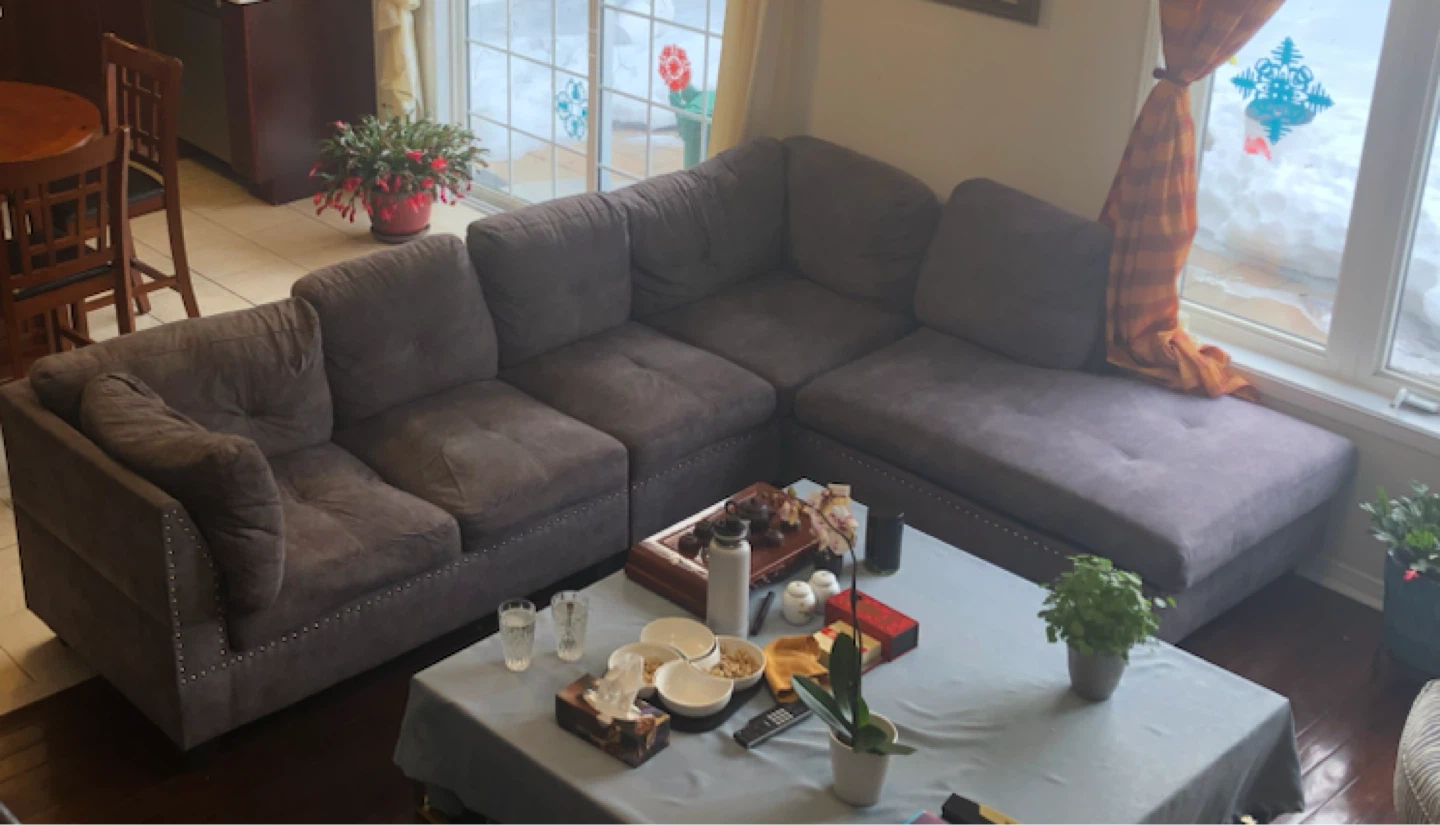 Grey Sectional Sofa - photo 3
