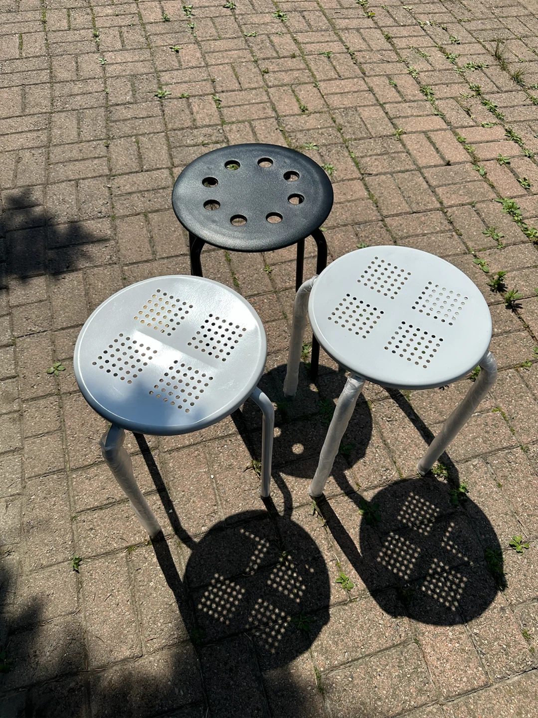 Set of 3 IKEA Stools