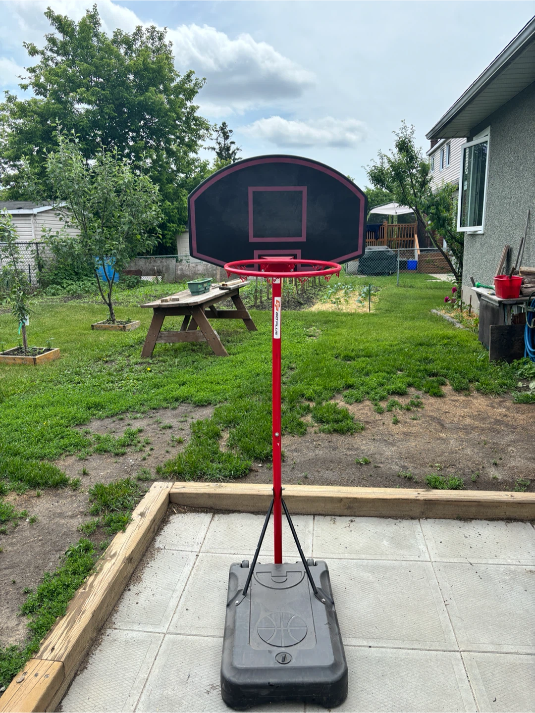 Adjustable Basketball Hoop And Volleyball Net